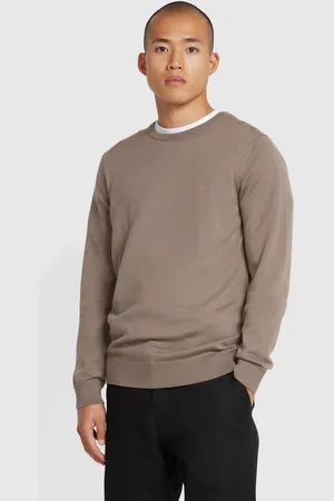 Farah Grey Mullen Merino Wool SweaterXXL