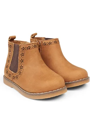 JoJo Maman Bébé Pretty Leather Chelsea Støvler