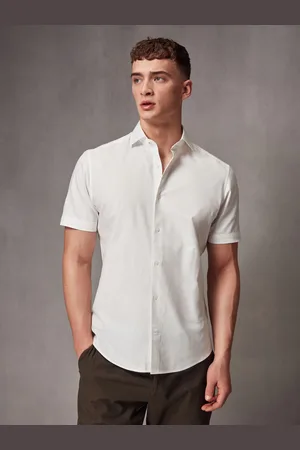 Next Short Sleeve Linen Blend Shirt4XL
