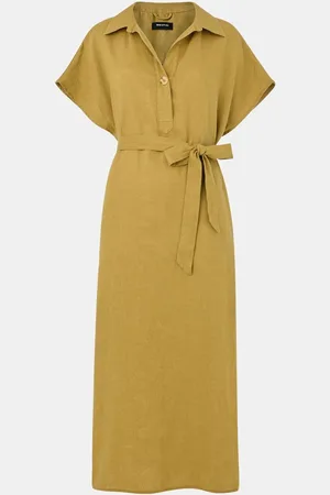 Whistles Maddie 100% Linen Shirt Dress40