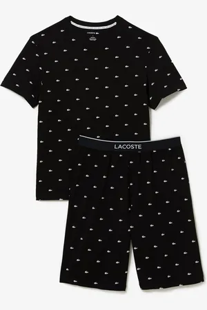 Lacoste Printed Black Pyjama Setxlarge