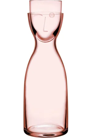 NUDE Mr. and Mrs. Tall Night Water Jug and Glass Seten