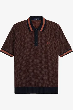 Fred Perry Textured Knitted ShirtXL