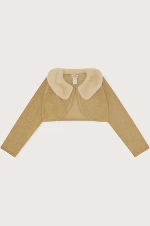 Monsoon Supersoft Faux Fur Krave 100% Cardigan7 - 8 år (122 - 128cm)