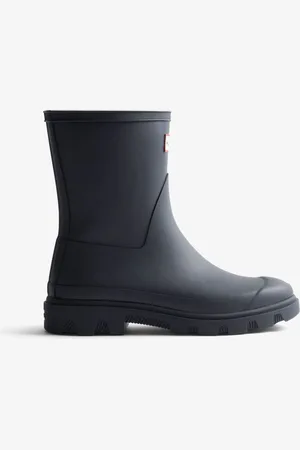Hunter Blå Downpour Kort Gummistøvler8