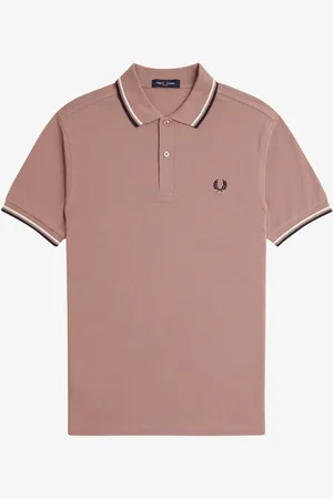 Fred Perry Poloskjorte med dobbelt stribe på kraveXXL