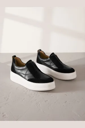 Next Slip On Signature Forever Comfort Læder Chunky Kilehæle Platform Trainerseu40
