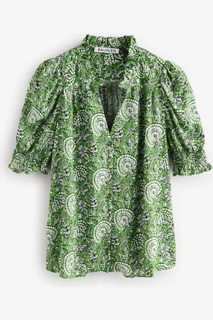 Baukjen Green Nolan Printed Blouse