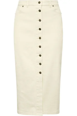 Evans Button Through Denim Skirt58