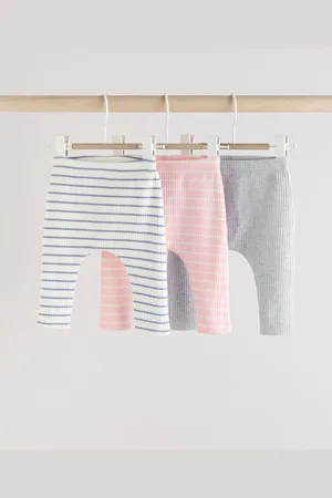 Next 100% Cotton Baby Leggings 3 Pack8692cm