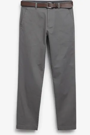 Next Bæltede bløde chinobukser med tryk30W x 33L (UK 30 L)