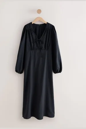 Next Langærmet Slips Front Midi Kjole48høj
