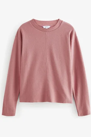 Next Hyggelig Soft Touch Rib Seam Detail Rund hals TrøjeS