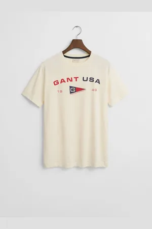 GANT Short Sleeve Graphic 100% Cotton T-ShirtSmall