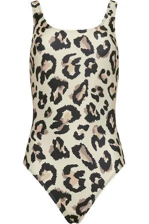 Long Tall Sally Animal Print Scoop Back Swimsuit36 Høj