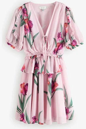 Ted Baker Merieli V-Neck Waisted Mini Dress36