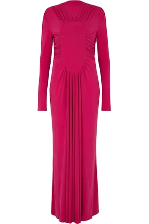 DASKA Chara Maxi Dress With Long Sleeves And Ruched Detailsmall