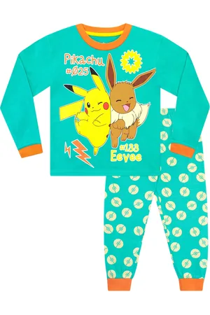 Character 100% Cotton Pokemon Pikachu and Eevee Pyjamas6 - 7 år (116 - 122cm)