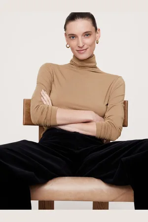 Banana Republic Luxe Uld-Blend Albue-ærmet TopL