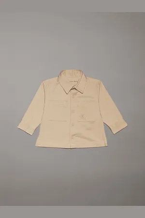 Calvin Klein Cotton Woven Langærmet SkjorterOp til 3 måneder (50 - 62cm)