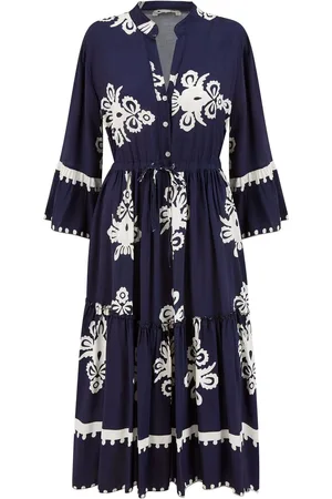 Yumi Viscose Midi Dress With Long Sleeves42