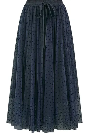 Yumi Mesh Heart Print Tulle Skirt40