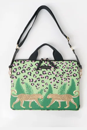 Oliver Bonas Leopard Print Cross-Body Laptop CaseEn