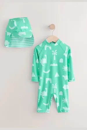 Next Sunsafe Swimsuit and Hat Set (3mths-7yrs)3 - 6 måneder (62 - 68cm)