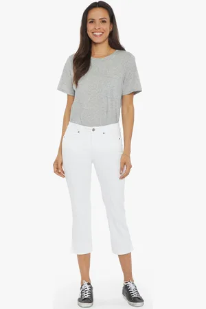 NYDJ Chloe Capri White Jeans44