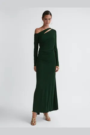 Reiss Delphine Off-The-Soulder Maxikjole med udskæring34