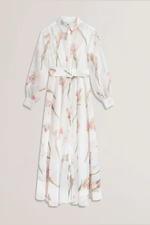 Ted Baker Liorral-Printed Organza Belted Maxi Dress34