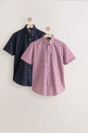 Next Easy Iron Kortærmet Oxford Skjorter 2 PakkeSmall