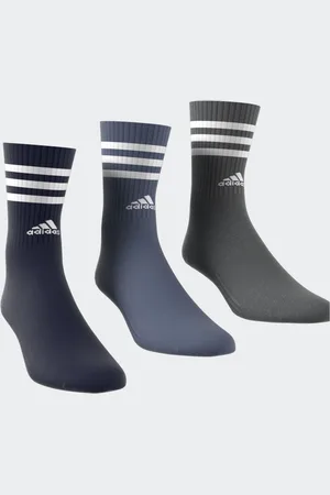 adidas 3-Stripe Crew Length Socks 3 PackUK 2 - 3.5