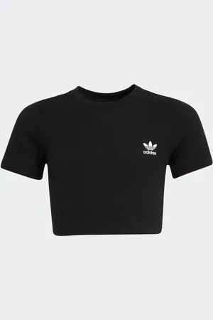 adidas Ribbed Crop T-Shirt9 - 10 år (134 - 140cm)