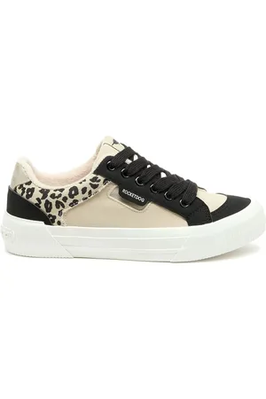 Rocket Dog Natural Leopard Print Cheery Blocked PU Suede/Leon Trainerseu42