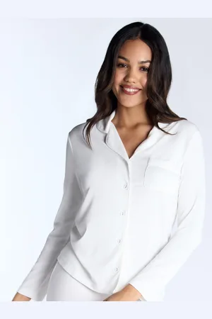 Boux Avenue Cream Rib Modal Long Pyjamas Set42