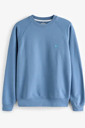 Aubin Blue Ash Crew Neck 100% Cotton Sweat TopL