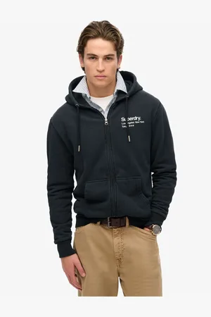 Superdry Core Logo City Loose Fit Zip HoodL