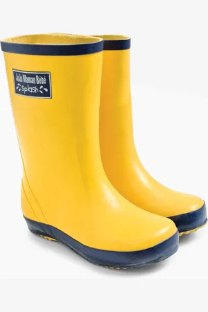 JoJo Maman Bébé Contrast Trim Lined Wellies