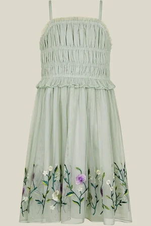 Monsoon Sloan Tulle Embroidered Party Dress122128cm