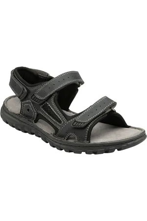 Lotus Leather Open-Toe Sandals