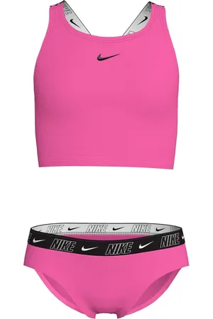 Nike Logo Tape Crossback Midkini Bikini Sæt128134cm