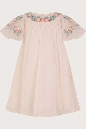 Monsoon Baby Evi Embellished Tulle Swing Dress7480cm
