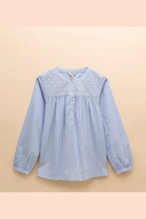 Joules Amelie Embroidered Cotton Blouse42