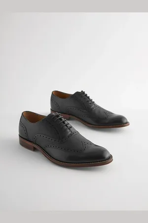 Next Læder Wing Kasket Broguesko Sko
