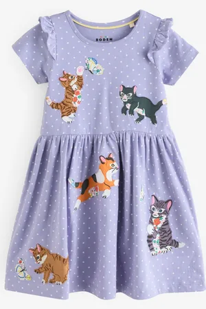 Boden Betty Jersey Appliqué 100% Cotton Dress98104cm