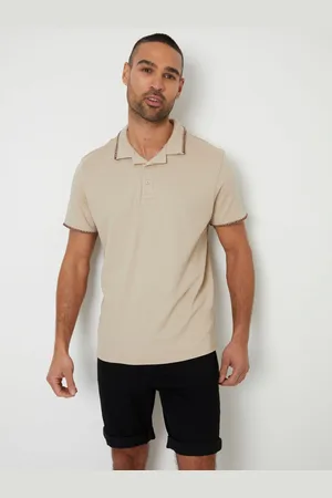 Threadbare Contrast Revere Collar 100% Cotton Polo Shirtxlarge