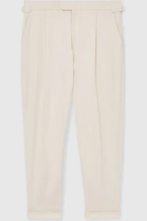 Reiss Cantwell Cotton-Blend Tapered Trousers30r