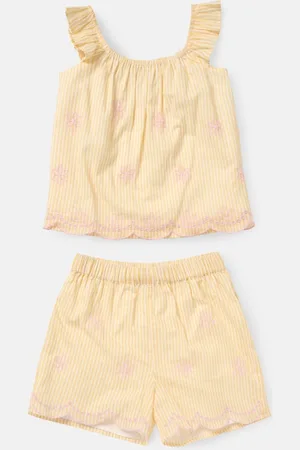Angel & Rocket Alba Broderie 100% Cotton Pyjamas Set110116cm