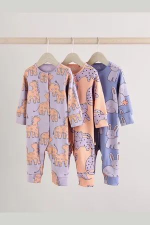 Next Baby Bright Footless 100% Cotton Sleepsuits 3 Pack (0mths-3yrs)1.5 - 2 år (86 - 92cm)